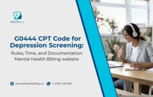 G0444 CPT Code for Depression Screening Rules, Time, and Documentation Mental Health Billing website