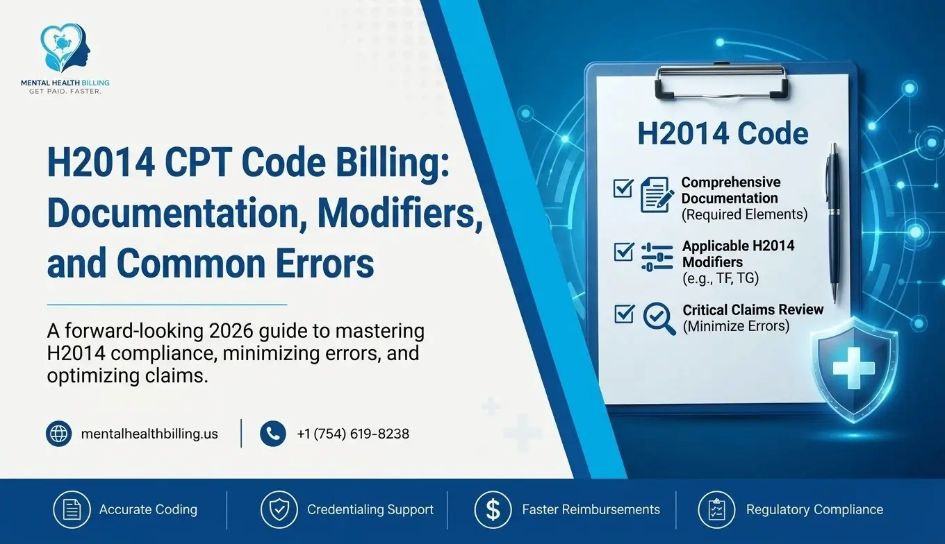 H2014 CPT code billing documentation, modifiers and common errors