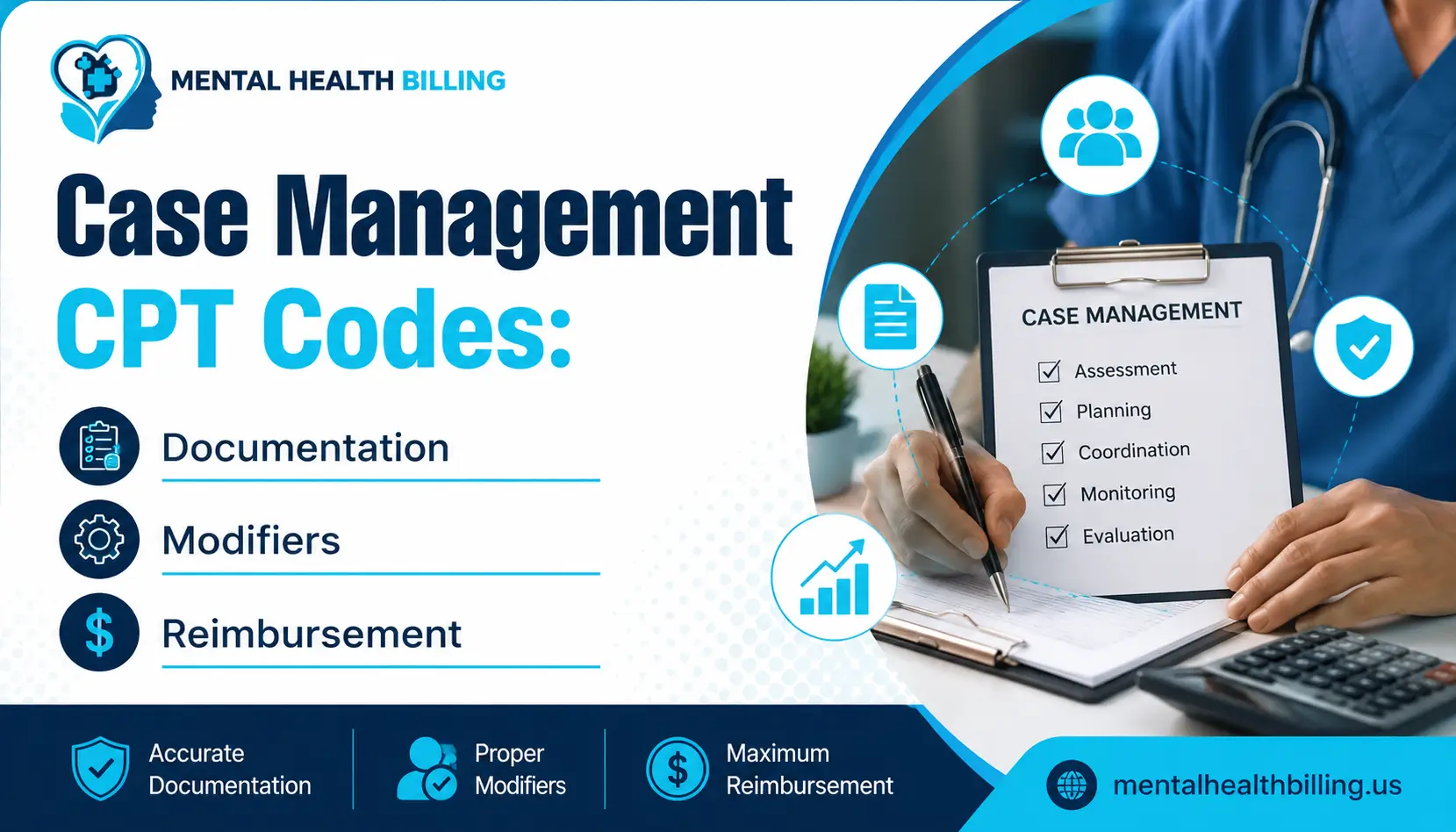 Case management CPT codes documentation, modifiers and reimbursement