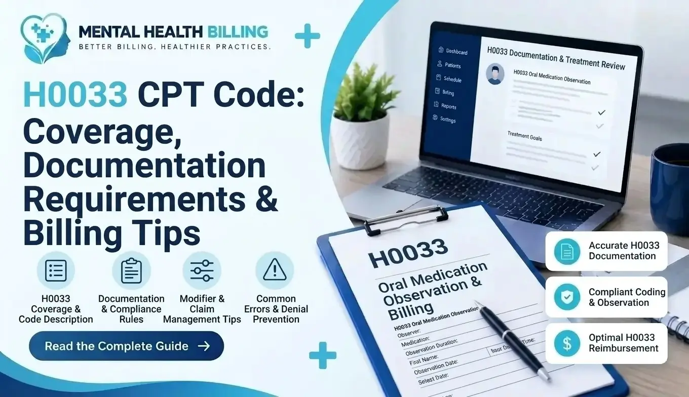 H0033 CPT Code Coverage, Billing & Documentation Guide