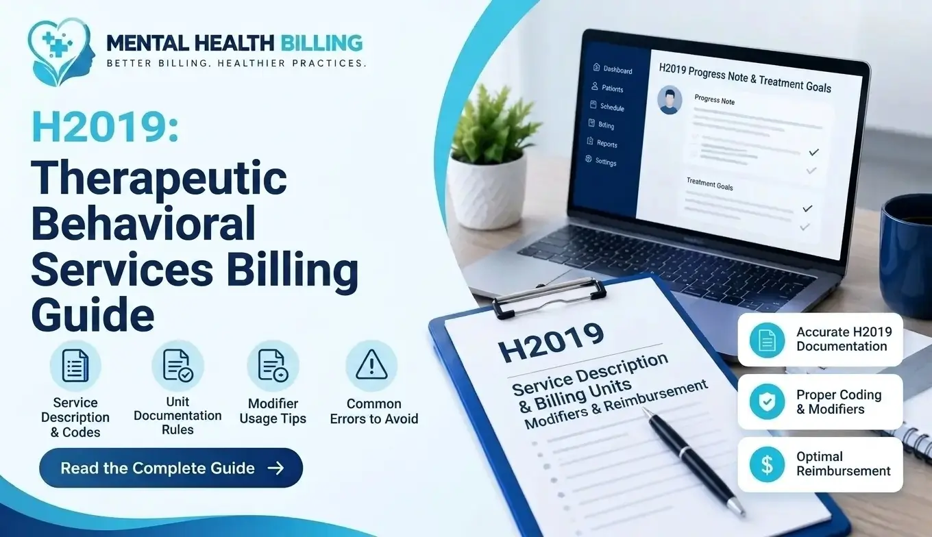 H2019 billing guide service description, units, modifiers and reimbursement