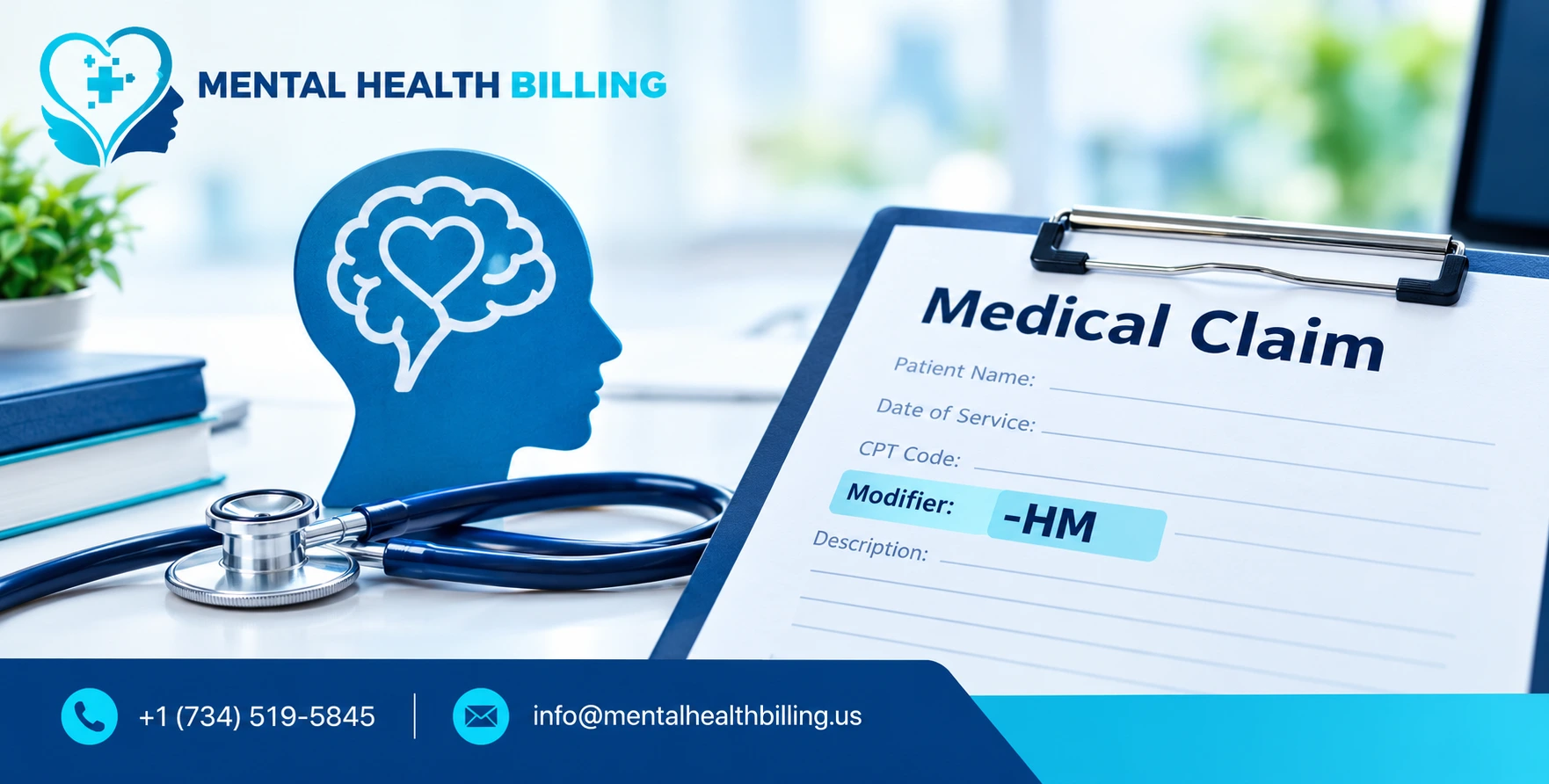 Mental Health Billing Claim Modifier Banner